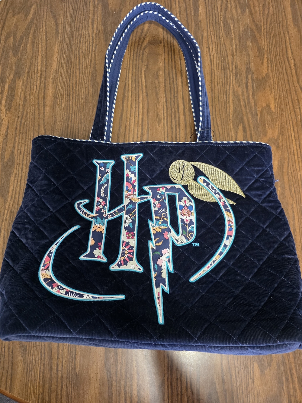 Vera Bradley Harry Potter Navy Blue  Quilted Tote Bag